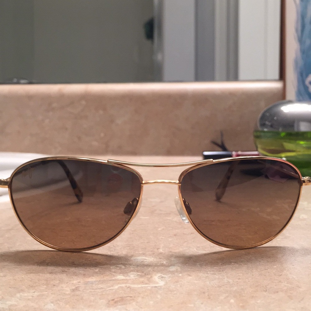 Women's Maui Jim Baby Beach Sunglasses Gold